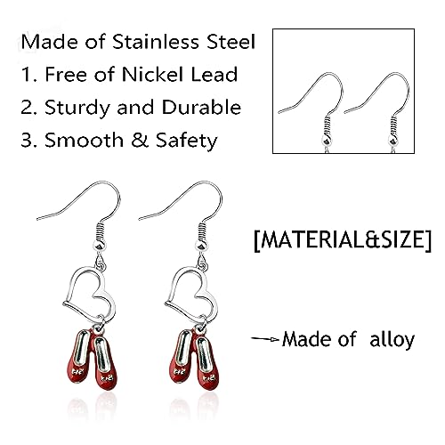 WSNANG Slippers Gifts Red Slippers Bracelet Gift Movie Inspired Jewelry Inspirational Gifts4