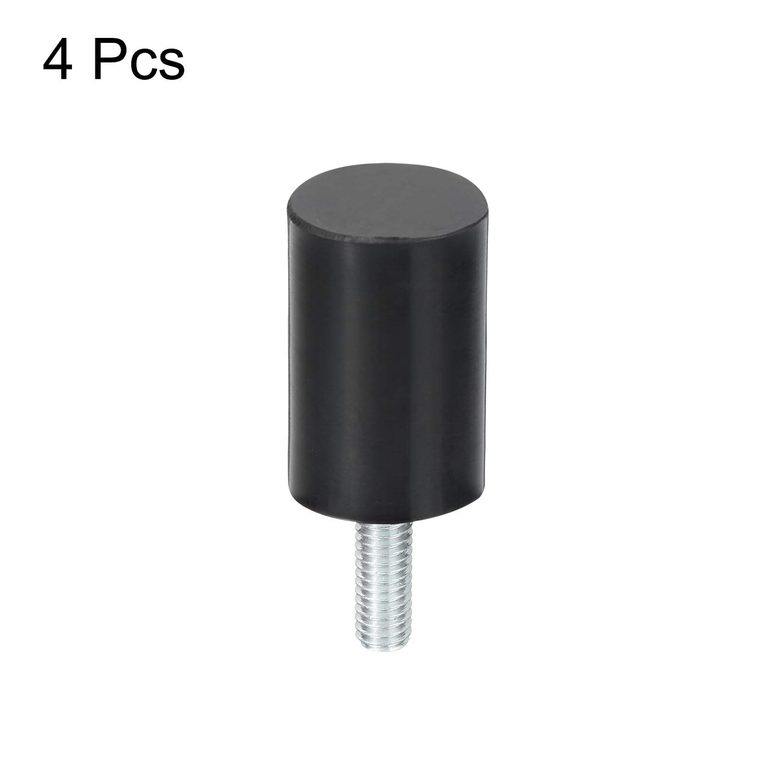 uxcell M6x1.0mm Thread Rubber Mounts, Vibration Isolators, Cylindrical Shock Absorber with Studs 20 x 30mm 4pcs — Amazon image 3