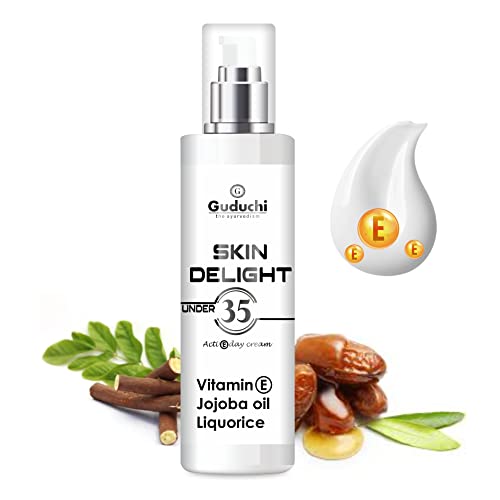 Guduchi Ayurveda under 35 Premium skin care cream | Vitamin E, Jojoba Oil & Liquorice | For smooth and Flawless skin | 45gms, (Pack of 1)