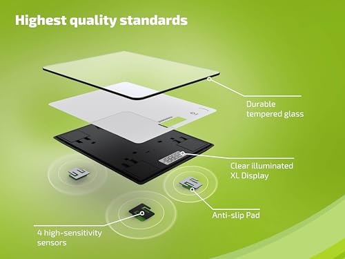 Foto von Soehnle Küchenwaage Page Compact 300 weiß, digitale Küchenwaage bis zu 5 kg Tragkraft, Waage mit leicht ablesbarer LCD-Anzeige, Digitalwaage mit Zuwiegefunktion