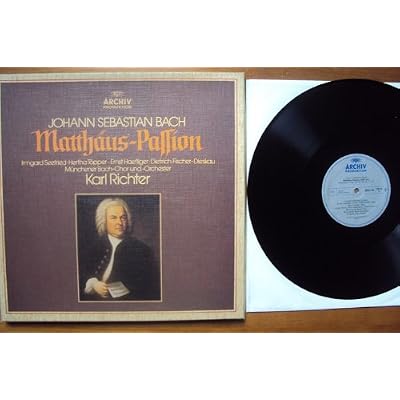 Matth&auml;us Passion BWV 244. Karl Richter, Seefried, T&ouml;pper, Haefliger, Fischer Dieskau Stereo