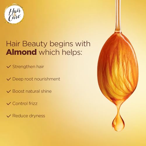 Hair & Care Almond, Vitamin E & B5 Non-Sticky Hair Oil - 500ml - Image 5