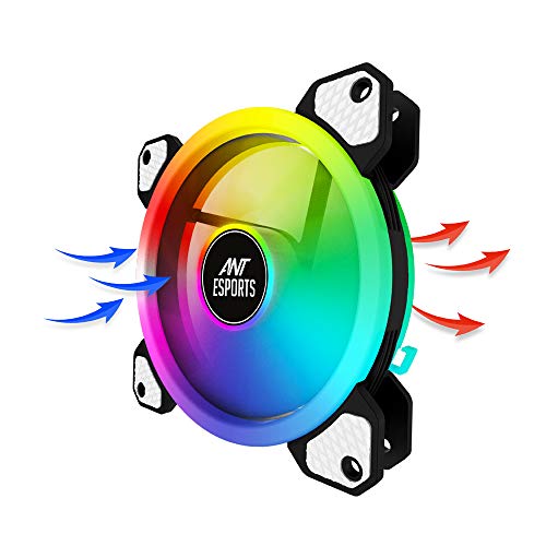Ant Esports Superflow 120mm 3 Pack ARGB Case Fans - Black - Image 5