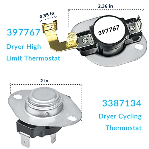279838-Dryer-Heating-Element-3392519-3977393-Thermal-Fuse-3977767-3387134-Clothes-Dryer-Replacement-Parts-Compatible-Whirlpool-Kenmore-Roper-Amana