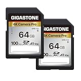 【5年データ復旧・無償交換保証】GIGASTONE SDカード 64GB 2個セット4K Camera Pro SDXC UHS-I A1 V30 U3 C10 100 MB/s 高速 4K UHD & Full HD ビデオ Canon Nikon Sony Pentax Kodak Olympus Panasonicなど デジタルカメラ 一眼レフ対応 ミニケース2個付き
