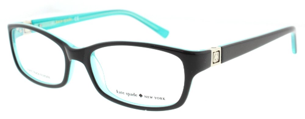 Kate Spade Regine Eyeglasses-0DH4 Black Aqua-50mm