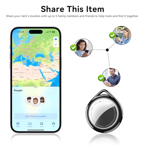 Fidesert Bluetooth Tracker 4-Pack (Apple Find My) — view 6