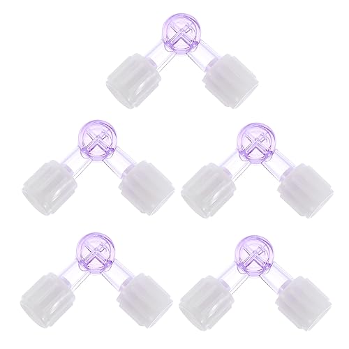 FUNOMOCYA 5pcs Disposable Two-Way Valve Pill Liquid Mixer Medical Liquid Mixing Tool Liquid Mix Tool Blender Medicine Mixing Tool Stirrers Medical Solution Mixer Two Way Liquid Mixers Abs