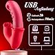 Silikon G-Punkt Vibrator für Frauen mit 360 Swing 10 VibrationModi, 10 Zungenlecken Vibratoren für sie Klitoris Stimulation Dildo Analvibrator Sexspielzeug Sex Spielzeug für die Frau Paare Sex Toys