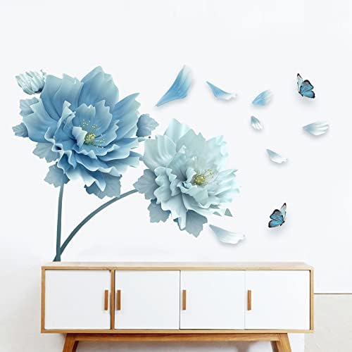 Amazon.com: Vikodor Flower Wall Decals Peel and Stick DIY Floral Wall ...