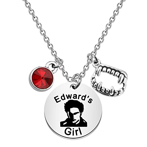 TIIMG Horror Fans Ed-ward Inspirational Gift Vam-pire TV series Fans Gift Ed-ward's Necklace