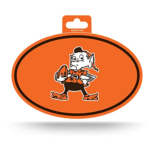 Rico Industries NFL Cleveland Browns Full Color Oval Sticker Colored Oval Sticker