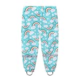 Herbst Winter Regenhose Kinder Cartoon Drucken Regenmantel Jungen Mädchen Split-Hose Outdoor Angriffshose für Studenten