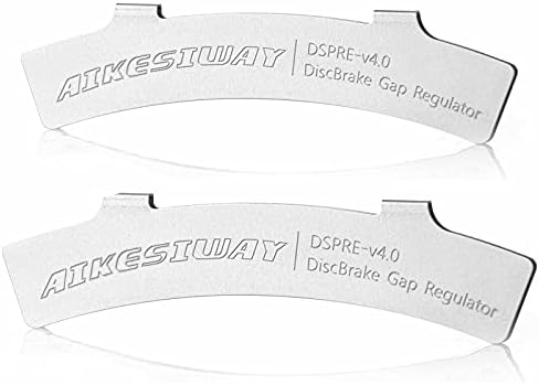 AIKESIWAY Rotor Truing Fork Bike Disc Alignment Tool Bicycle Brake Wrench,Bike Disc Brake Pad Adjustment Alignment Tool Gap Regulator,3 Slot Depths,Strong,Easy to Carry and Use (2pcs Gap Regulators)