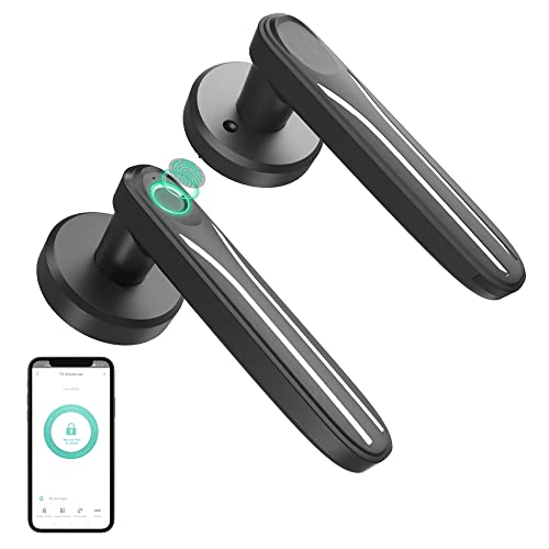 Fingerprint Door Lock Keyless Entry Smart Door Lock with Bluetooth and Biometric Door Lock Suitable for Hotel Apartment, School and Room Door Lock