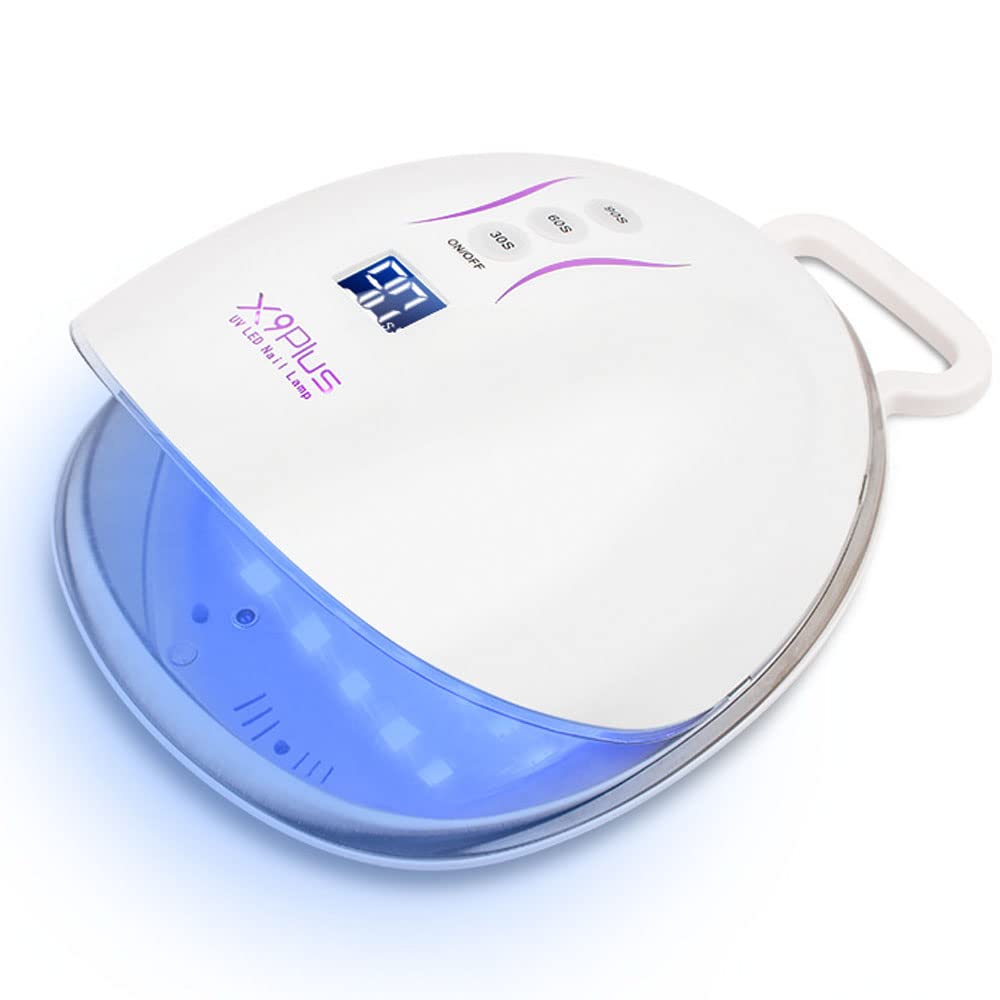 LKLNKVL Manicure lamp, 48W Cordless LED Gel Nail Lamp,Rechargeable Professional Dryer Light Wireless Portable Polish Curing Lights,for Fingernail and Toenail(White)