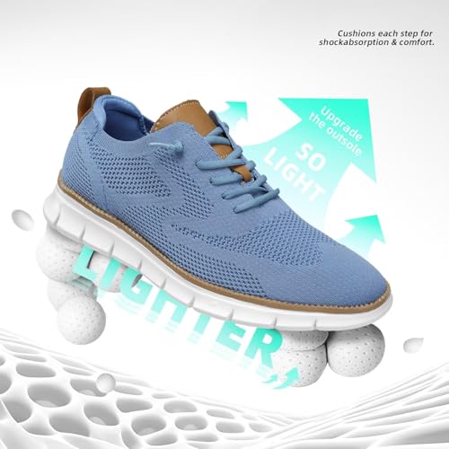Image of Men's Oxfords Business Shoes Fashion Mesh Casual Dress Walking Sneakers Comfortable Lightweight Soft Sole