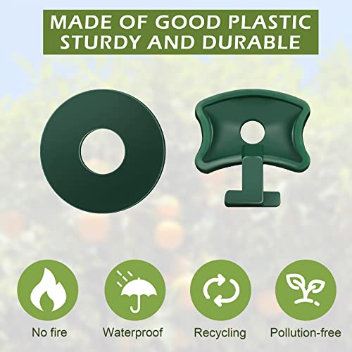 Greenhouse Clips, Greenhouse Glass Clips Green 50pcs Clips & 50pcs Washers, Aluminium Greenhouse Insulation Netting Shading