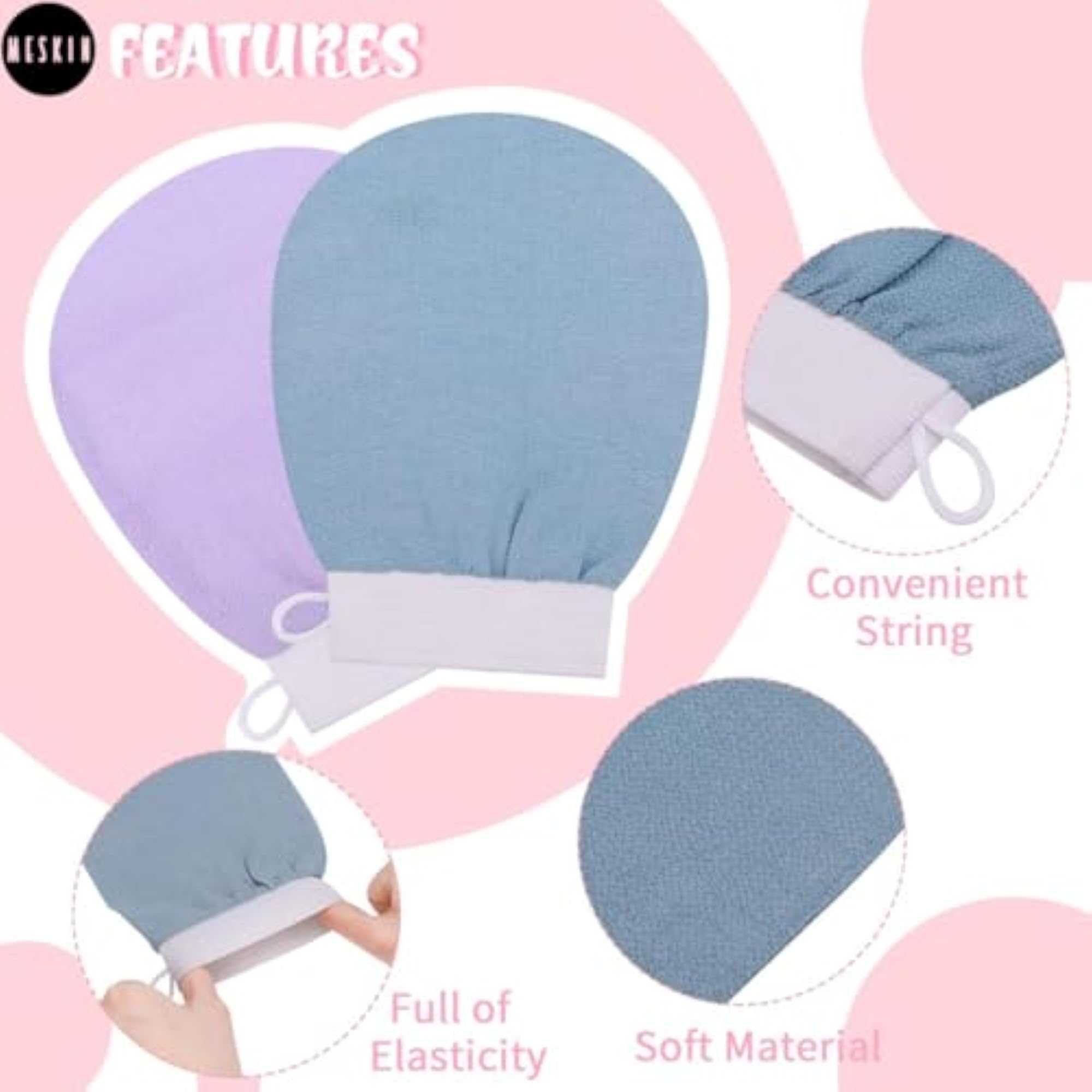 Exfoliating Moroccan Hammam Bath Glove for Tan Removal
