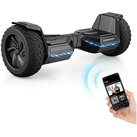 Hoverboards Off-road 8.5 inch, iHoverboard H8 All Terrain Hoverboards with Bluetooth Speaker, Dual Motor, LED lights, Self Balancing Hoverboards for Kids Adults Gifts Cover