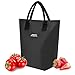 Touchfutrue Borsa Termica Porta Pranzo,Borsa Termica Grande,Borsa da Picnic Isolata Riutilizzabile,Borsa Pranzo Ufficio,Borsa Frigo Adatto per Picnic, Scuola, Ufficio(Nero)