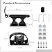 Chewtoyo Bicycle Clamp, Aluminum Alloy Durable, Universal Size Roof Mount Securely, Quick-Release, Truck Bed Bike Rack for Bike Transportation Storage, Bike Carrier for Truck