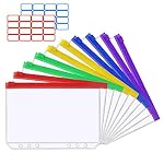Vicloon – Vicloon 6 Löcher Binder, 10 Stück A5 Binder Taschen,mit 2 Be