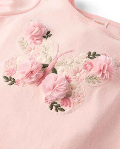 Image of Gymboree Girls' and Toddler Puff Sleeve Embroidered T-Shirt