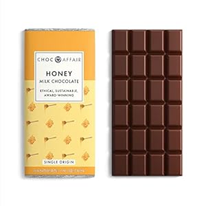 Honing Infused Milk Chocolate Bar geschikt voor Vegetariërs Pretty Artisan Gift Chocolate