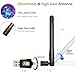 USB WiFi Adapter for Destop PC/Laptop, NETVIP AC600 Dual Band 5GHz/2.4GHz WiFi Dongle with 5dBi Antenna, 802.11ac Wireless Network Card for Windows, CD-Free and Plug & Play