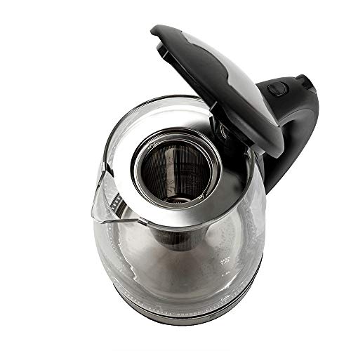 Tetera Eléctrica de Vidrio y Acero con LED 7 Colores 1.8L miniatura 3