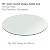 Fab Glass and Mirror 18 inch Round 1/4 inch Thick Flat Polish Tempered