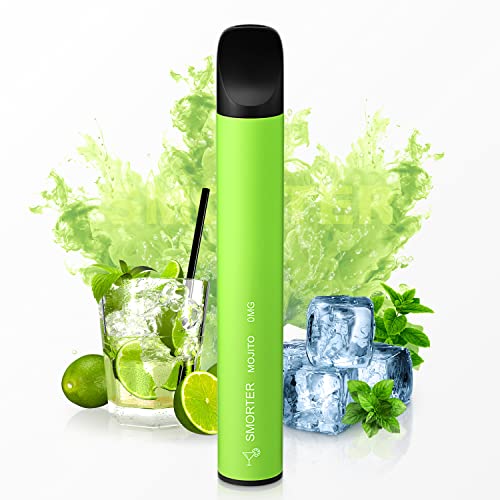 Smorter Pod desechable sin nicotina, dispositivos de vapeo con líquido de hielo de mojito, cigarrillo electrónico sin nicotina, vaper desechable, vape electrónico sin nicotina, sabores sin nicotina