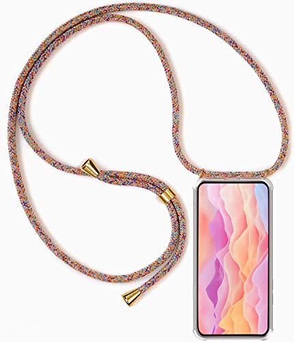 Handykette Mit Hülle Für Realme 8 / 8 Pro – Transparente Silikon-Hülle Mit Verstellbarem Band, Diebstahlschutz