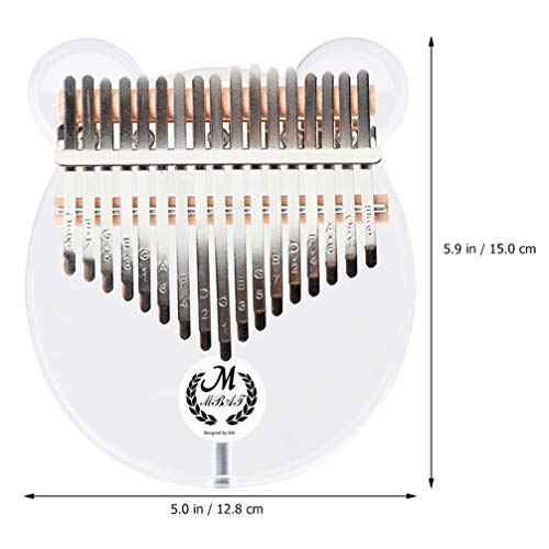 BIENKA Kalimba 17 Touches Pouce Piano Acrylique Ours Forme Doigt Piano Instrument de Musique Portable Cadeaux avec… - Les Beatles, Paul McCartney, John Lennon, RIngo Starr, George Harrison BIENKA Kalimba 17 Touches Pouce Piano Acrylique Ours Forme Doigt Piano Instrument de Musique Portable Cadeaux avec… – Image 8