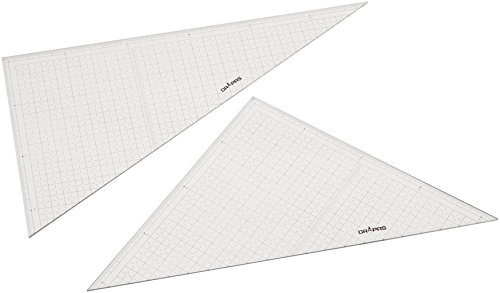 Dorapasu équerre 30cm évite les erreurs d'alignement avec son quadrillage transparent de 10mm