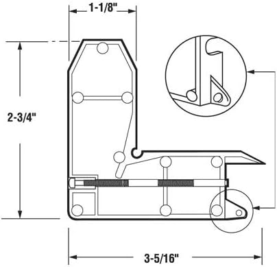 CRL B569B Sliding Screen Door Corner Insert in a Bulk (20) Pack