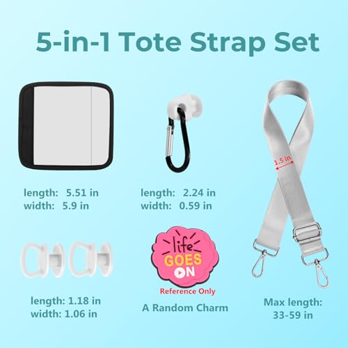 Image of Strap Wrap Clips Buttons Charm Accessories for Bogg Bag