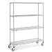 Nexel Wire Shelf Truck, 60x18x80, 1200 Pound Capacity
