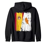España Chipre Media Bandera Patrimonio Español Chipriota Sudadera con Capucha