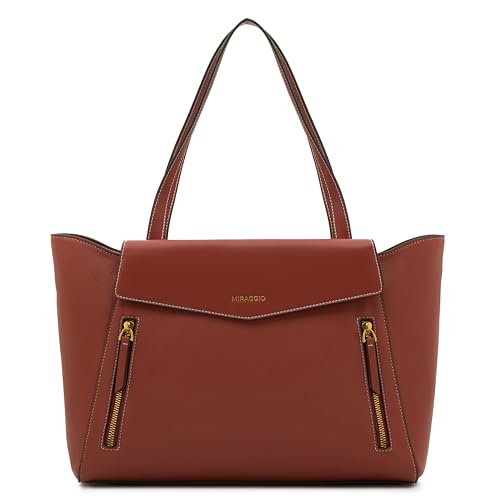 Image of Miraggio Roberta 16 Inch Laptop Tote Bag For Women Office Use | Office Tote Bag With Zipper Closure | Stylish Totes Bag