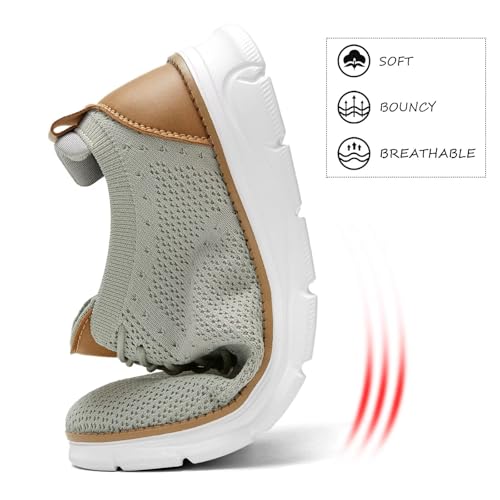 Image of Men's Mesh Sneakers Oxfords Lace-Up Lightweight Casual Walking Shoes Driving Shoes