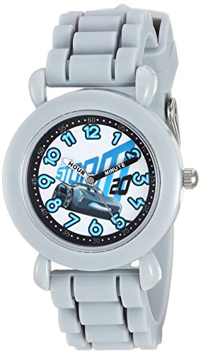 Disney Cars Kids' Plastic Time Teacher Analog Quartz Silicone Strap Watch