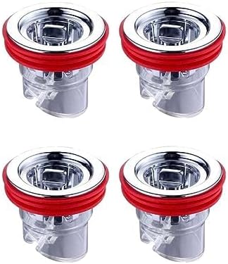 lanema Desagüe de suelo para ducha, baño, cocina, drenaje unidireccional, tapón de drenaje antiolor para tuberías en inodoro, baño, cocina (4