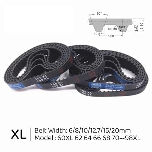 Courroie distribution caoutchouc 60XL 72XL 76XL largeur 8mm - 2