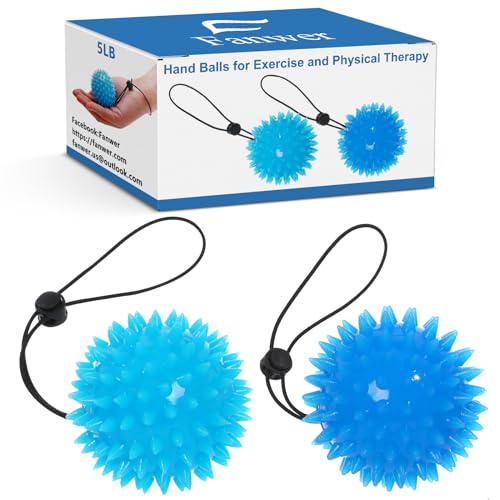 Handtrainer Fingertrainer - Knetball für Hände Therapie 2 Set, Weich Ball Antistressball Massageball (2Ebenen), Kräftigung von Hand, Finger Training, Lindert Stress, Angstlinderung, Gummi