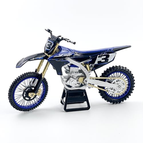 Modelo Motocicleta Dirt Bike 1:12 Diecast Azul miniatura 2