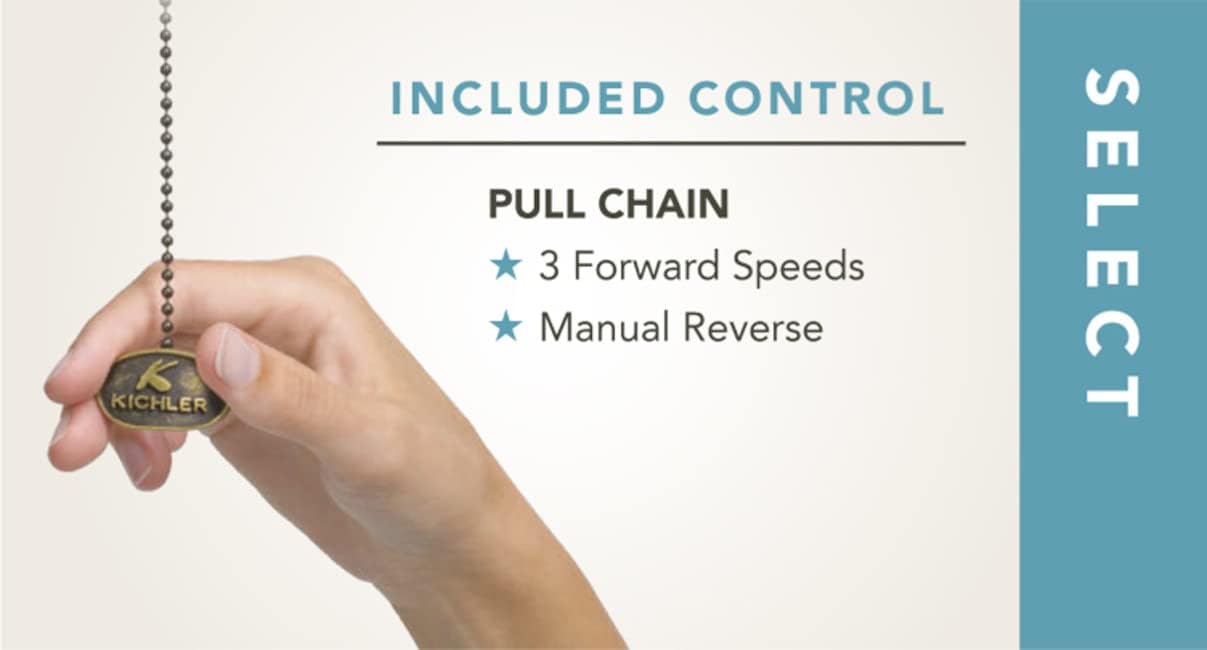 Kichler 300107OBB 44-Inch Canfield Fan, Oil Brushed Bronze