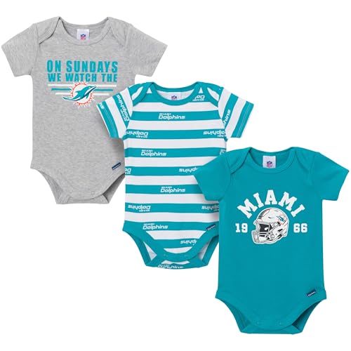 Image of Gerber NFL Baby Boys 3-Pack Onesie Bodysuit