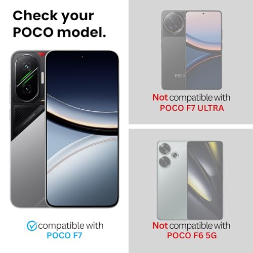 Image of Military-Grade Gorilla Tempered Glass Screen Protector for Poco F7 5G (anti-reflection technology) Full Screen Coverage, Scratch & Shockproof with Easy Installation Kit